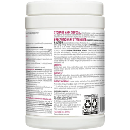 Dispatch® with Bleach Surface Disinfectant Cleaner Premoistened Manual Pull Wipe 150 Count Canister Fruity Floral Bleach Scent NonSterile (735385_PK)