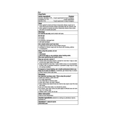 Vicks® VapoRub® Chest Rub 4.8% - 1.2% - 2.6% Strength Ointment 6 oz. (503322_EA)