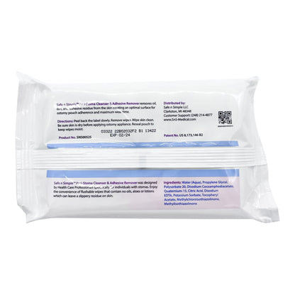 Safe n Simple™ Adhesive Remover Wipe 50 per Pack (704616_PK)