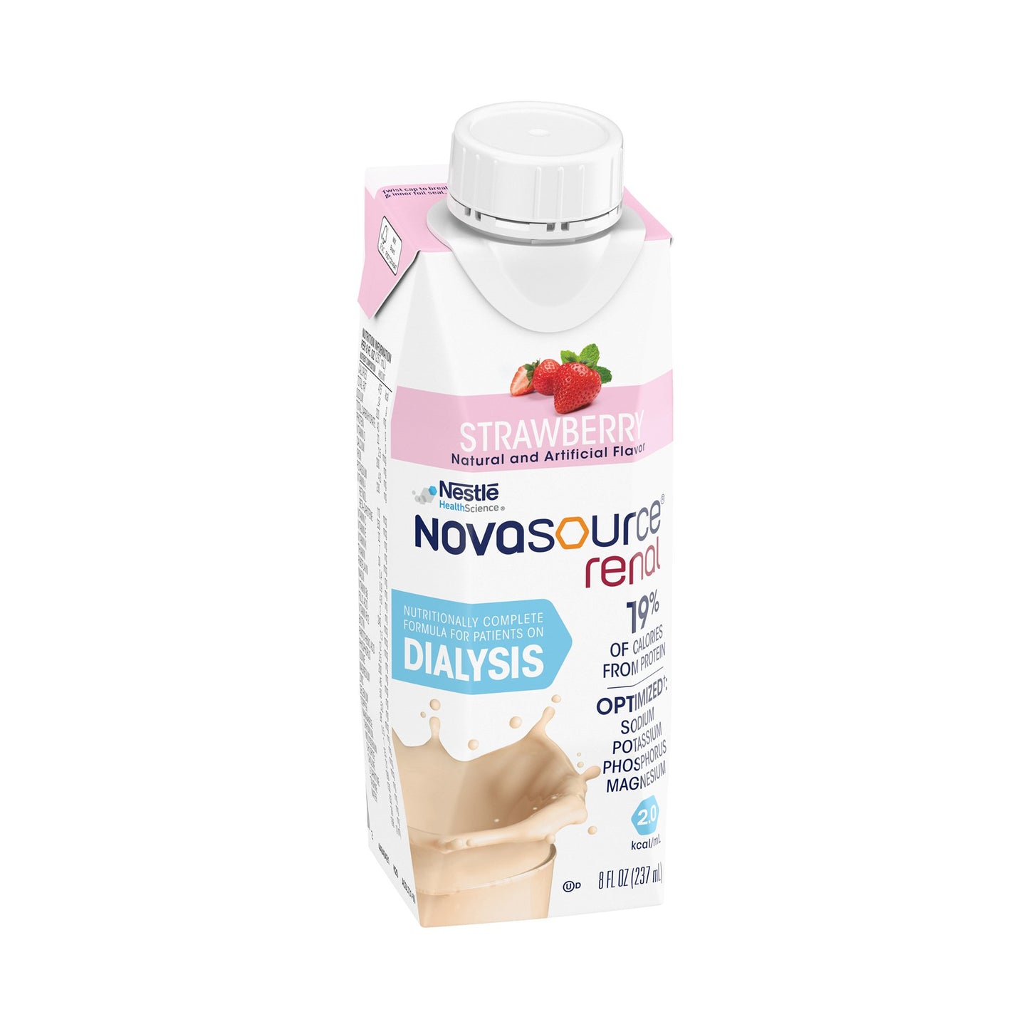 Novasource® Renal Oral Supplement Strawberry Flavor Liquid 8 oz. Carton (1178535_EA)