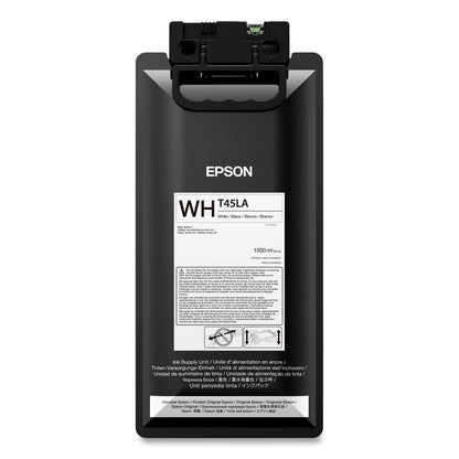 Epson® T45LA20 UltraChrome GS3 Ink, 1,500 mL, White (EPST45LA20)