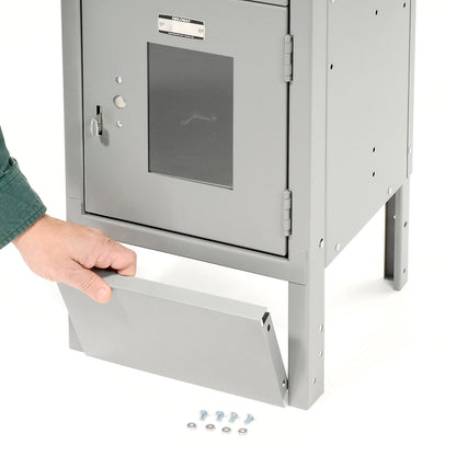 Global Industrial Front Base For 12"Wx6"H Gray Locker (WB652080GY)