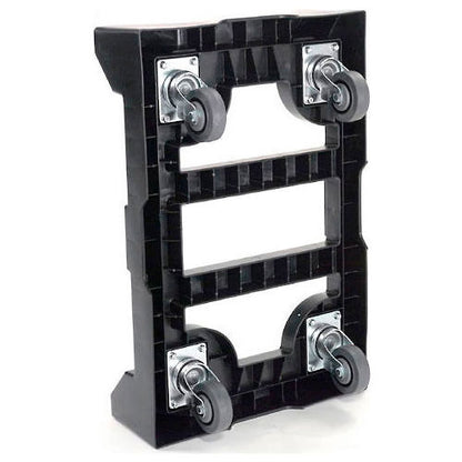 Global Industrial Plastic Container Dolly W/Casters, 27-1/2"Lx18"W, 650 Lb. Capacity (WB652754)