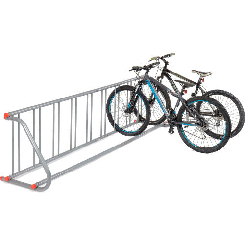 Global Industrial Single-Sided Grid Bike Rack, 9-Bike Capacity, Powder Coated Steel (WB652771)