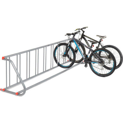 Global Industrial Single-Sided Grid Bike Rack, 9-Bike Capacity, Powder Coated Steel (WB652771)