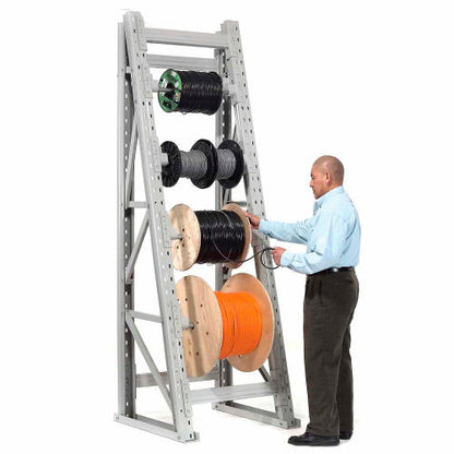 Global Industrial Reel Rack Starter Unit 24"W x 36"D x 96"H (WB653174)
