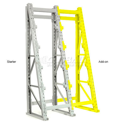 Global Industrial Reel Rack Add-On Unit 24" W x 24"D x 96"H (WB653182)