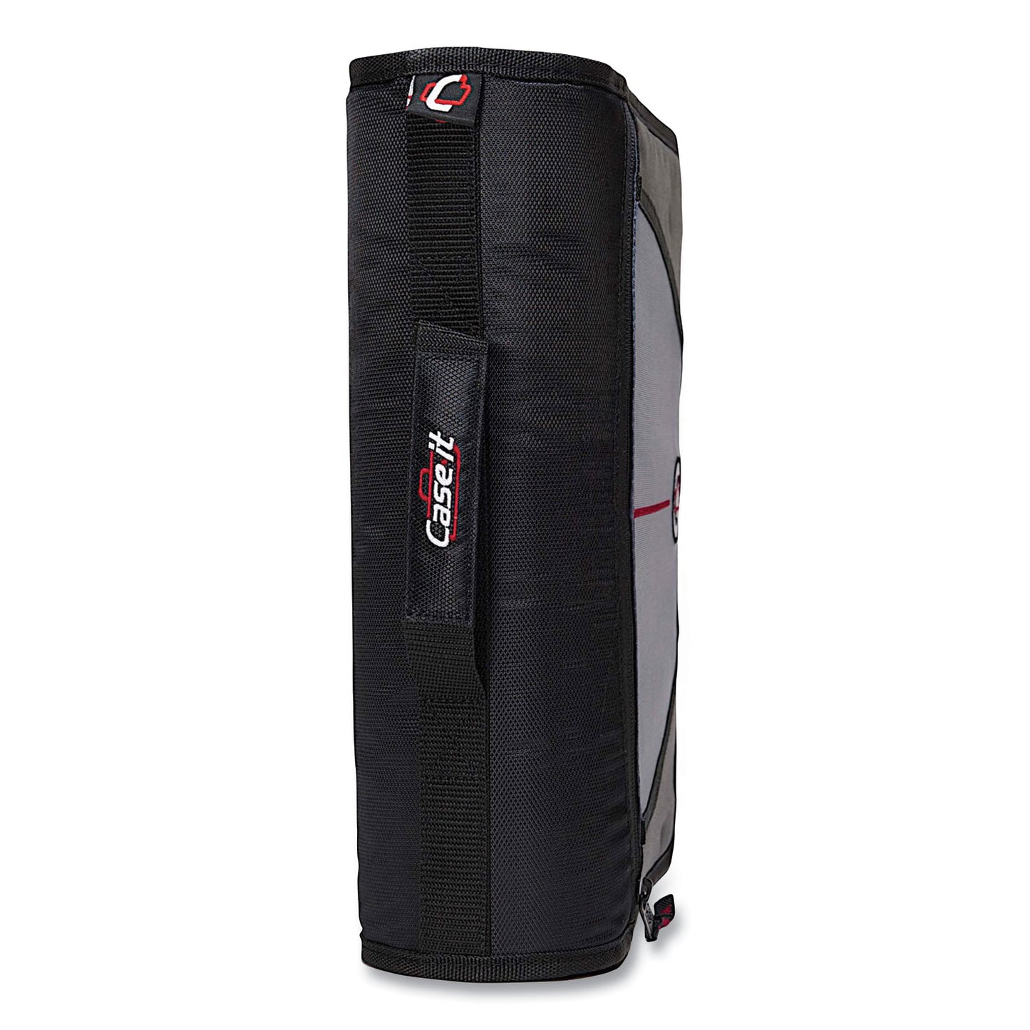 Case it™ Mighty Zip Tab Binder, 3 Rings, 3" Capacity, 11 x 8.5, Black (CAED146BLACK)