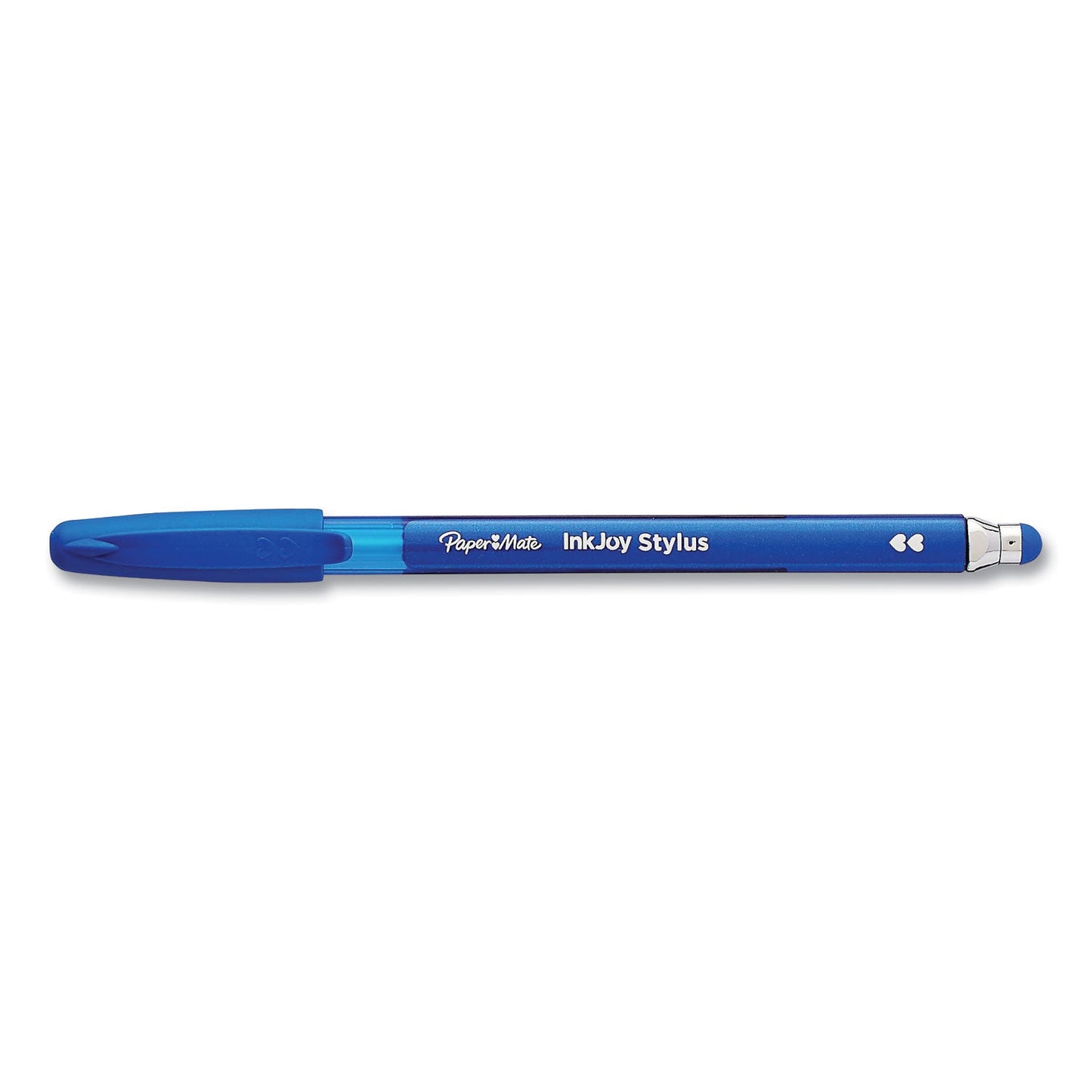Paper Mate® InkJoy 100 Ballpoint Pen/Stylus, Stick, Medium 1 mm, Blue Ink, Blue Barrel, 12/Pack (PAP1924320DZ)