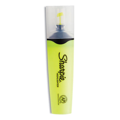 Sharpie® Clearview Tank-Style Highlighter, Yellow Ink, Chisel Tip, Yellow/Black/Clear Barrel, 3/Pack (SAN1904613)
