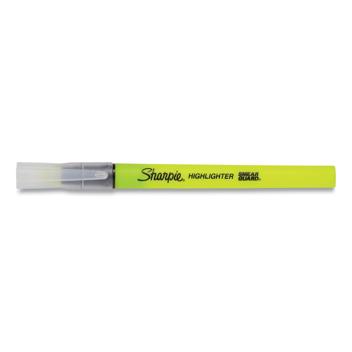 Sharpie® Clearview Pen-Style Highlighter, Fluorescent Yellow Ink, Chisel Tip, Yellow/Black/Clear Barrel, 3/Pack (SAN1950745)