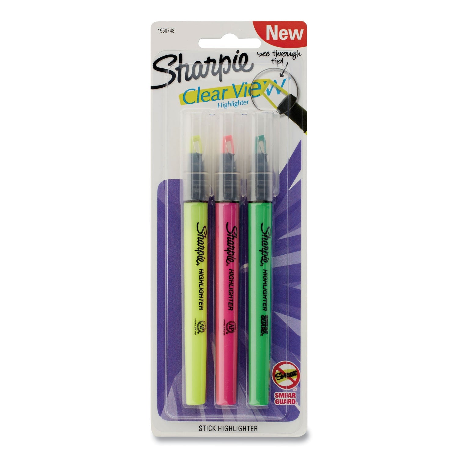 clearview-pen-style-highlighter-assorted-ink-colors-chisel-tip-assorted-barrel-colors-3-pack-san1950748_1
