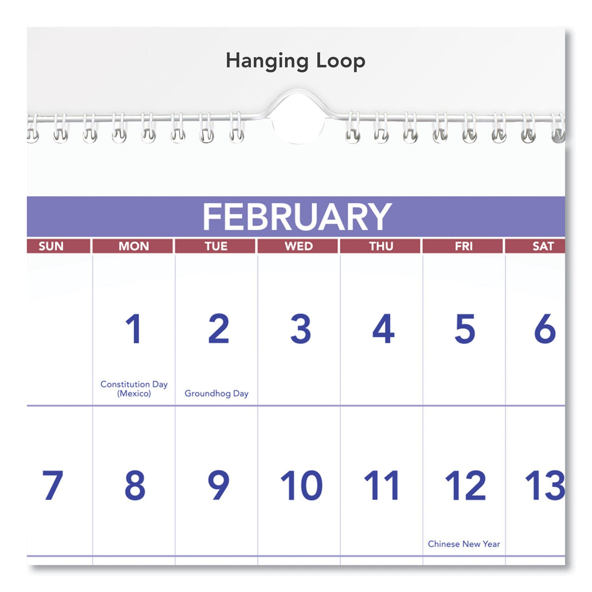 Reference Calander AT-A-GLANCE® Deluxe Three-Month Reference Wall Calendar, Horizontal Or ...