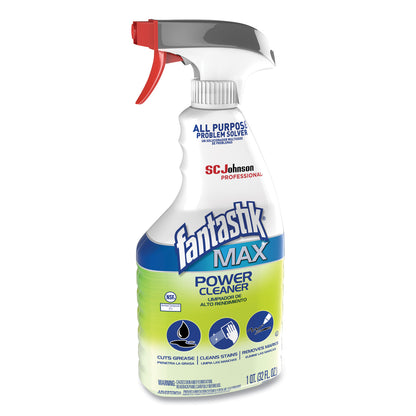 Fantastik® MAX Power Cleaner, 32 oz Spray Bottle, 8/Carton (SJN388891)