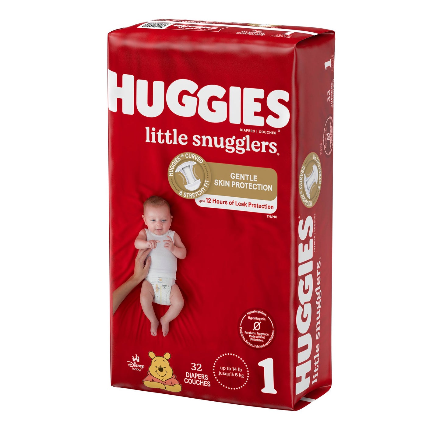 Huggies® Little Snugglers Unisex Baby Diaper Size 1 Disposable Heavy Absorbency (1128672_PK)