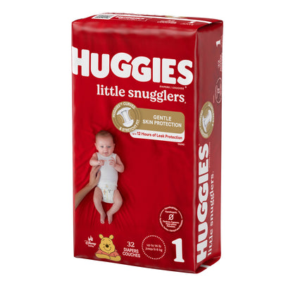 Huggies® Little Snugglers Unisex Baby Diaper Size 1 Disposable Heavy Absorbency (1128672_PK)