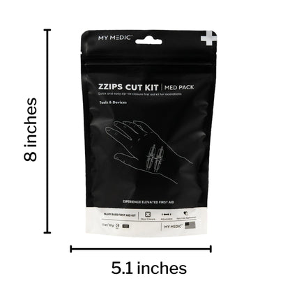My Medic™ MED PACKS ZZIPS Cut Kit First Aid Kit Plastic Pouch (1207747_EA)