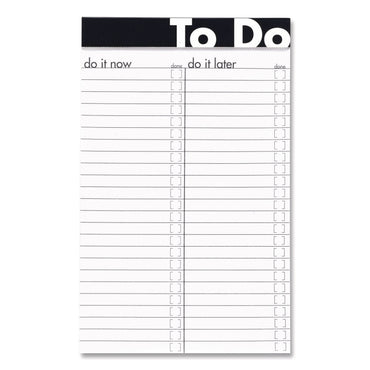 Ampad® To Do Notepads, Randomly Assorted Headband Colors, List-Management Format, (50) White 5 x 8 Sheets (AMP20001)