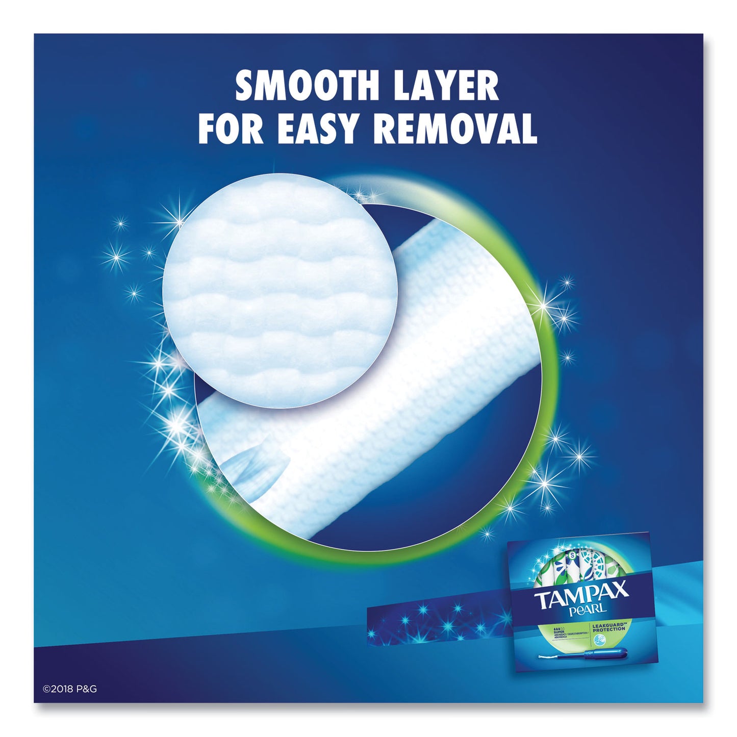 Tampax® Pearl Tampons, Super, 18/Box (PGC37908)