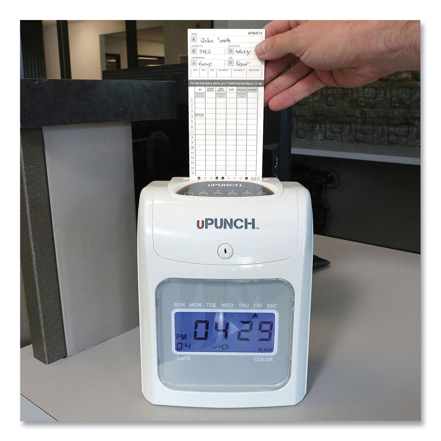upunch-ub2000-electronic-calculating-time-clock-bundle-num-ppzub2000_2