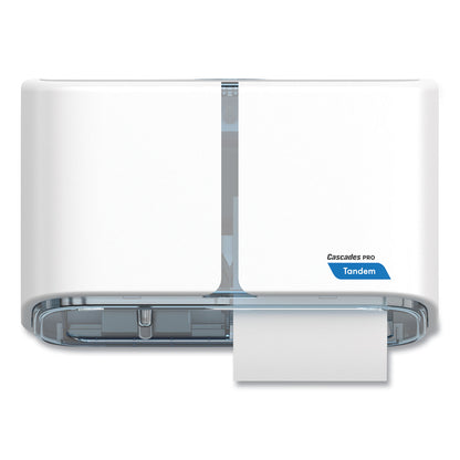Cascades PRO Tandem No Touch High Capacity Bath Tissue Dispenser, 12.5 x 6.6 x 7.2, White (CSDC313)