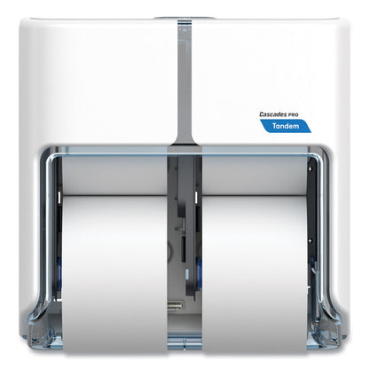 Cascades PRO Tandem No Touch High Capacity Bath Tissue Dispenser, 12.6 x 6.6 x 12, White (CSDC315)