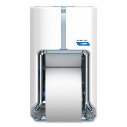 Cascades PRO Tandem No Touch High Capacity Bath Tissue Dispenser, 7 x 6.6 x 12, White (CSDC311)
