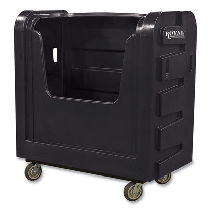 Royal Basket Trucks Bulk Transport Truck, Plastic, 28" x 47" x 54.75", Black (RBTL36BKXBFA6UN)
