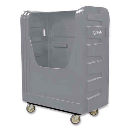 Royal Basket Trucks Bulk Transport Truck, Plastic, 28" x 59" x 66.75", Gray (RBTR48GRXBF6UN)