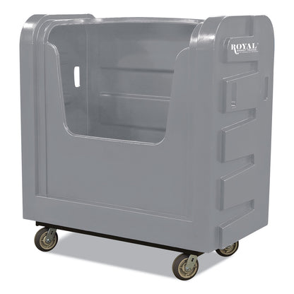 Royal Basket Trucks Bulk Transport Truck, Plastic, 28" x 47" x 54.75", Gray (RBTR36GRXBF6UN)