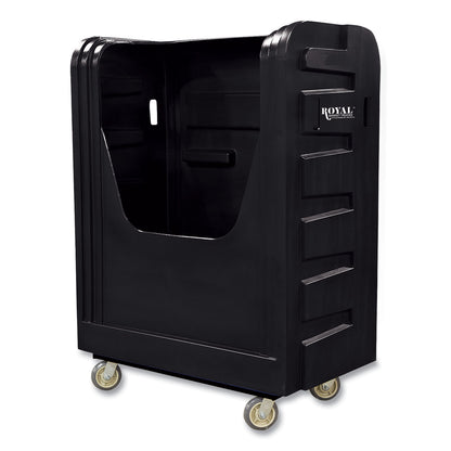 Royal Basket Trucks Bulk Transport Truck, Plastic, 28" x 59" x 66.75", Black (RBTL48BKXBFA6UN)