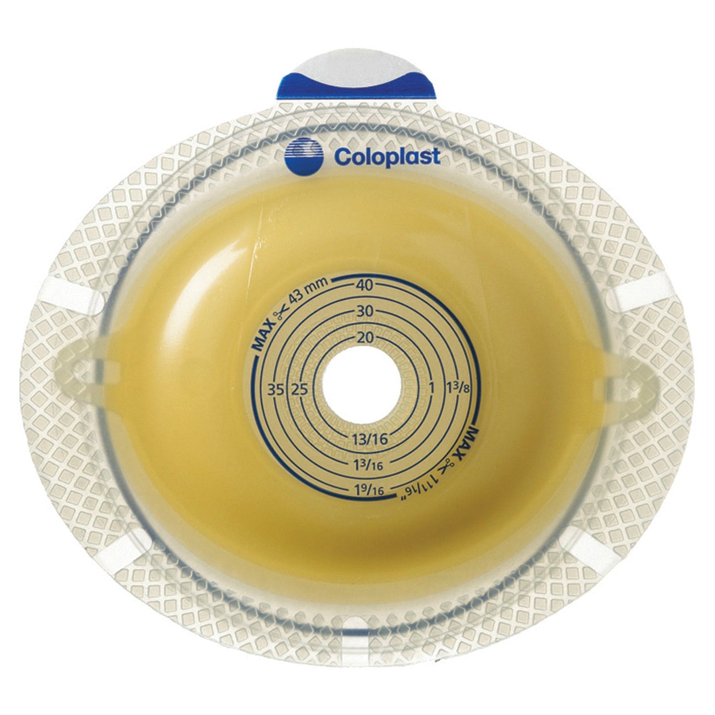 SenSura® Flex Xpro Ostomy Barrier Trim to Fit, Extended Wear Double Layer Adhesive 50 mm Flange Red Code System 5/8 to 1-3/4 Inch Opening (734869_BX)