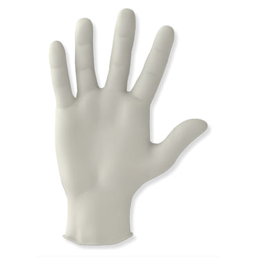 Polymed® Exam Glove Medium NonSterile Latex Standard Cuff Length Fully Textured Ivory Not Rated (349005_CS)