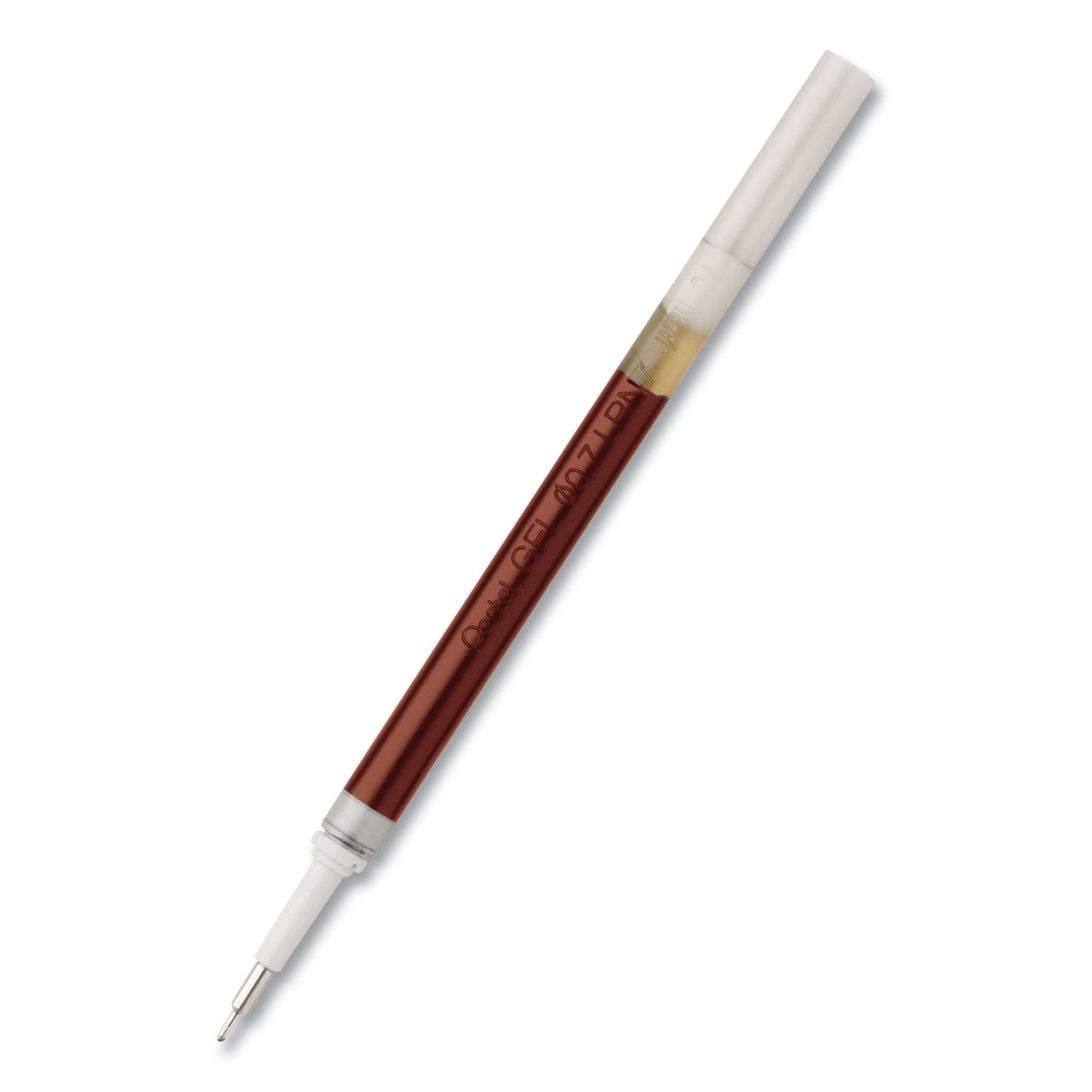 Pentel® Refill for Pentel EnerGel Retractable Liquid Gel Pens, Medium Needle Tip, Red Ink (PENLRN7B)