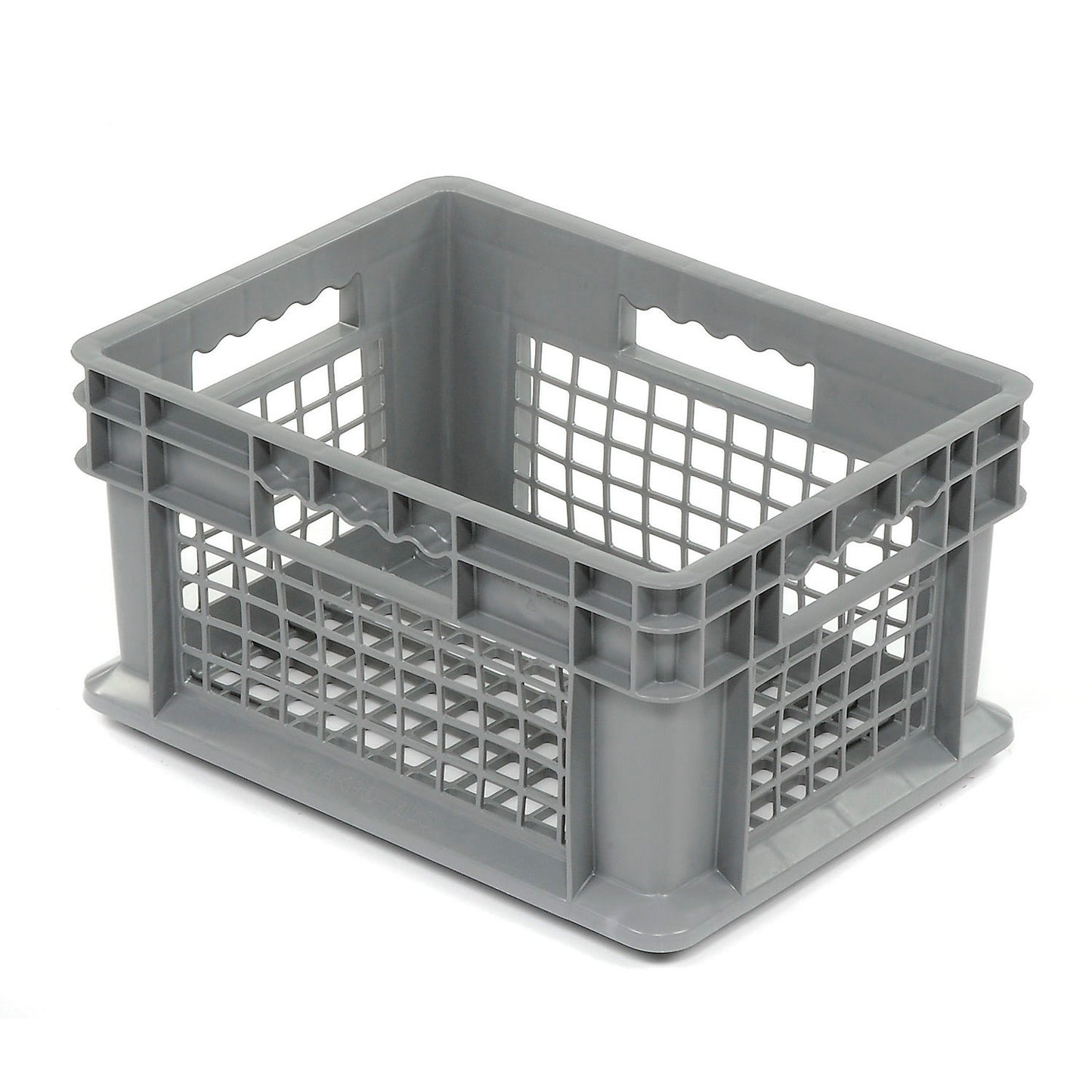 Global Industrial Mesh Straight Wall Container, 15-3/4"L x 11-3/4"W x 8-1/4"H, Gray (WB662111)