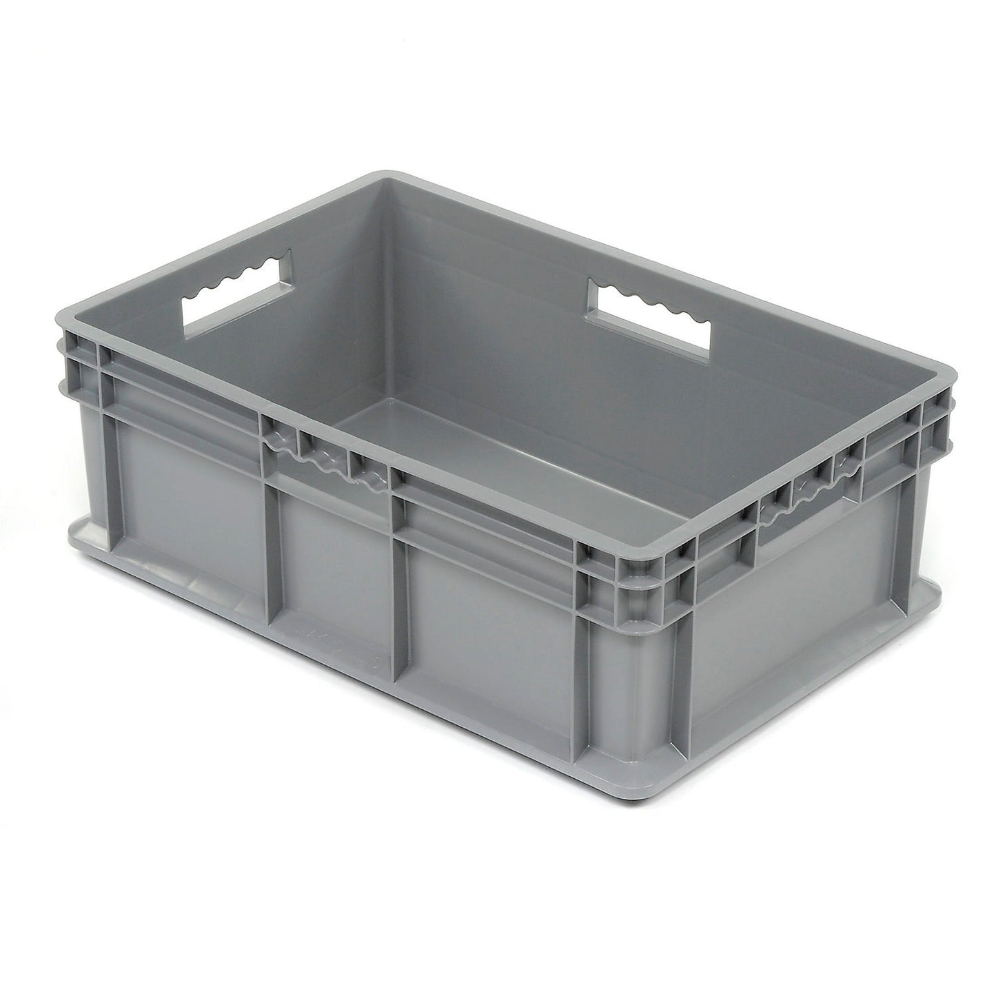 Global Industrial Solid Straight Wall Container, 23-3/4"Lx15-3/4"Wx8-1/4"H, Gray (WB662124)