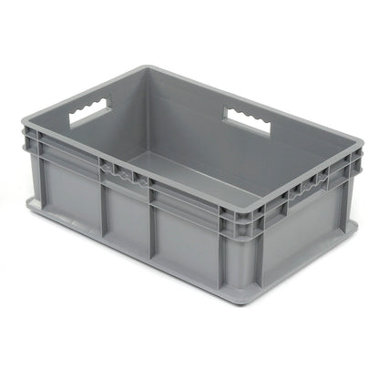 Global Industrial Solid Straight Wall Container, 23-3/4"Lx15-3/4"Wx8-1/4"H, Gray (WB662124)