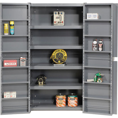 Global Industrial Storage Cabinet With Interior Shelving, Gray, 38"W x 24"D x 72"H (WB662142)