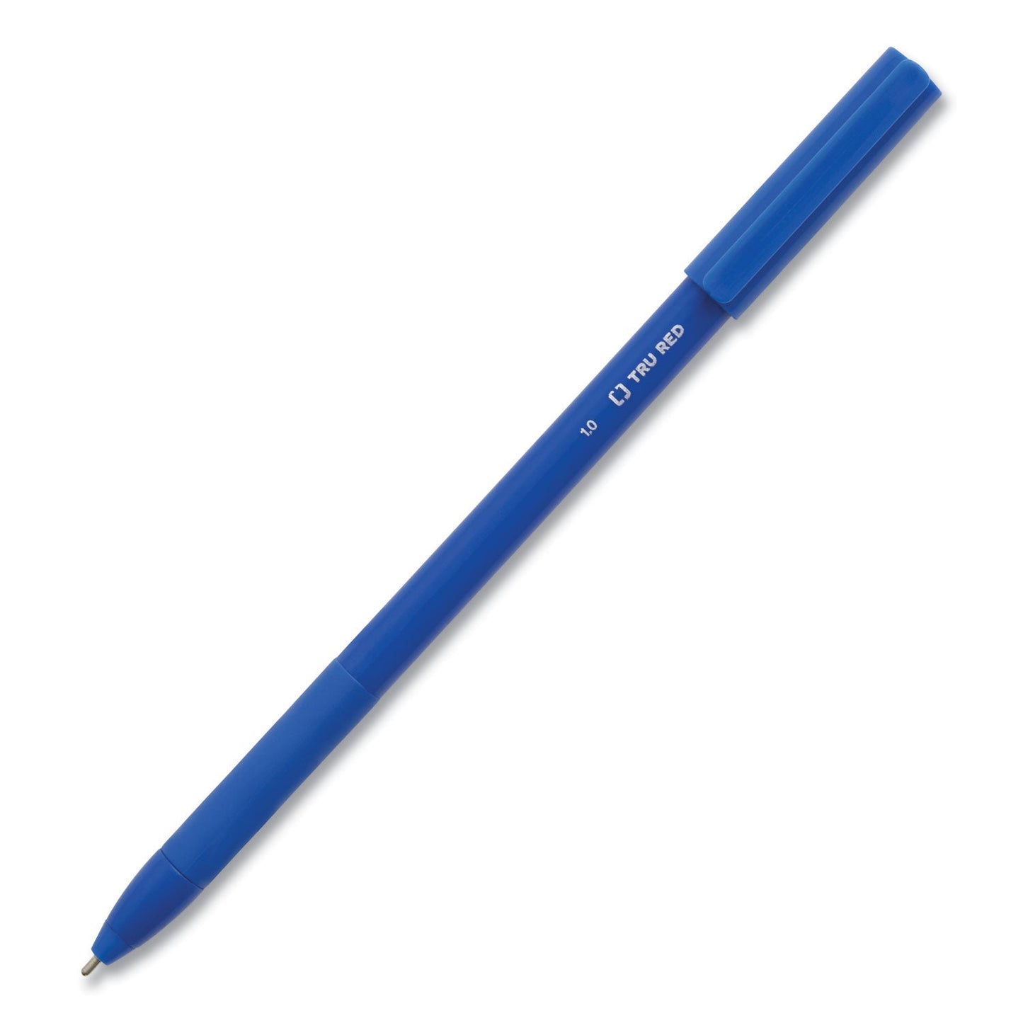 tru-red-gripped-ballpoint-pen-stick-medium-1-mm-blue-ink-blue-barrel-60-pack-tud24328146_2