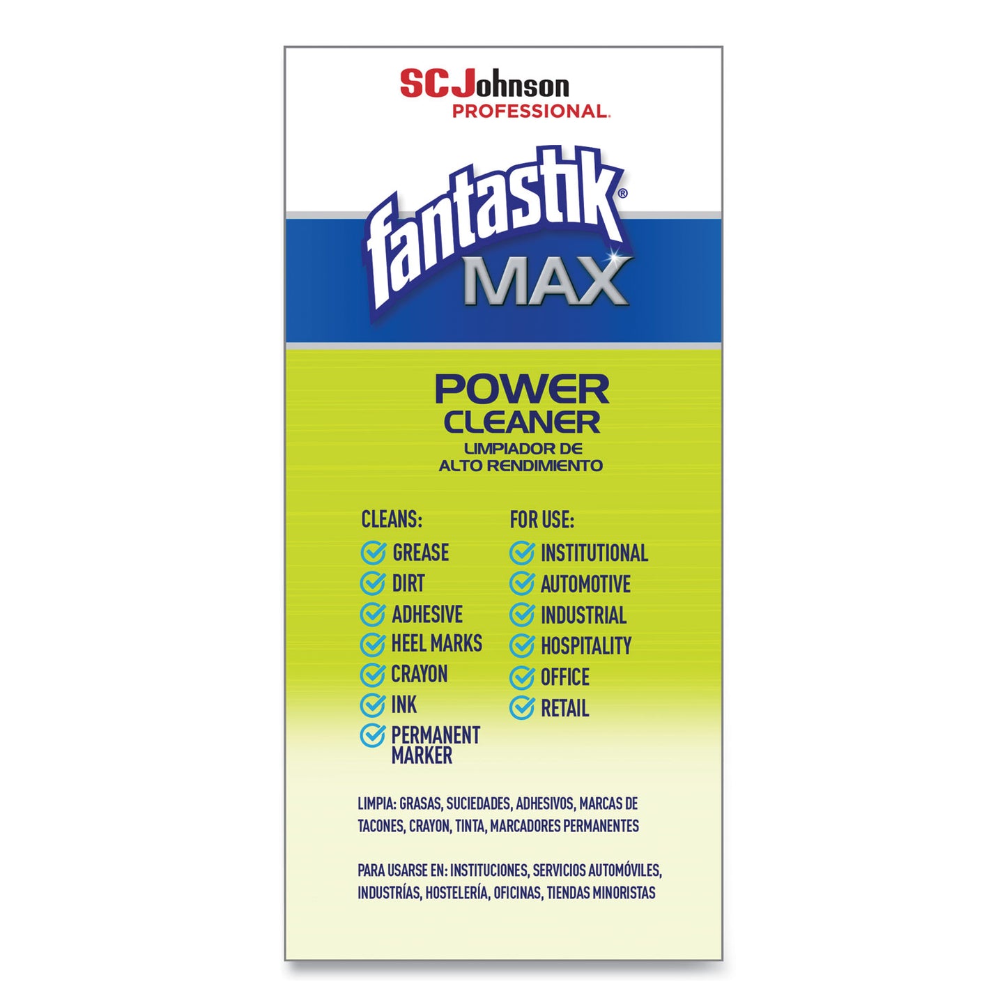 Fantastik® MAX Power Cleaner, 32 oz Spray Bottle, 8/Carton (SJN388891)