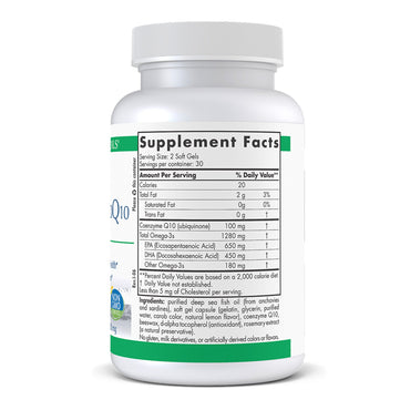 ProOmega® CoQ10 Dietary Supplement Ubiquinone 100 mg Strength Softgel 60 per Bottle (1264947_BT)