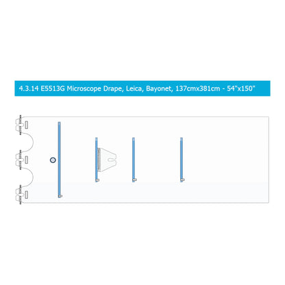 Prescotts Leica / Wild Microscope Drape 54 X 150 Inch For F40/M520 (988238_CS)
