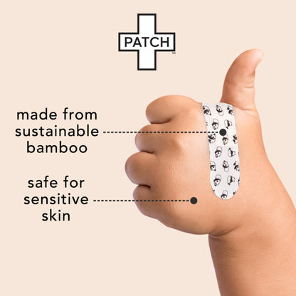 Patch™ Kids Adhesive Strip 3/4 X 3 Inch Bamboo / Coconut Oil Rectangle Kid Design (Panda) Sterile (1219440_CS)