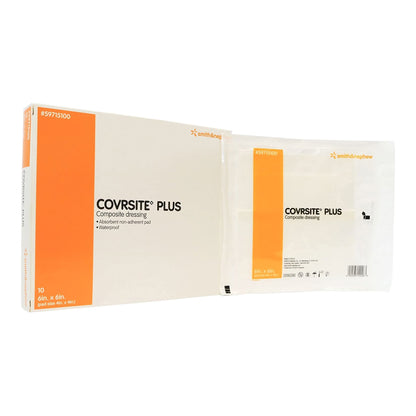 COVRSITE Plus Composite Dressing 6 X 6 Inch Square NonSterile Film Backing (407733_BX)