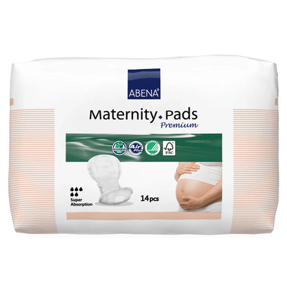 Abena™ Maternity Pad Premium Bladder Control Pad 7.9 X 17.3 Inch Heavy Absorbency Fluff / Polymer Core One Size Fits Most (1214728_BG)
