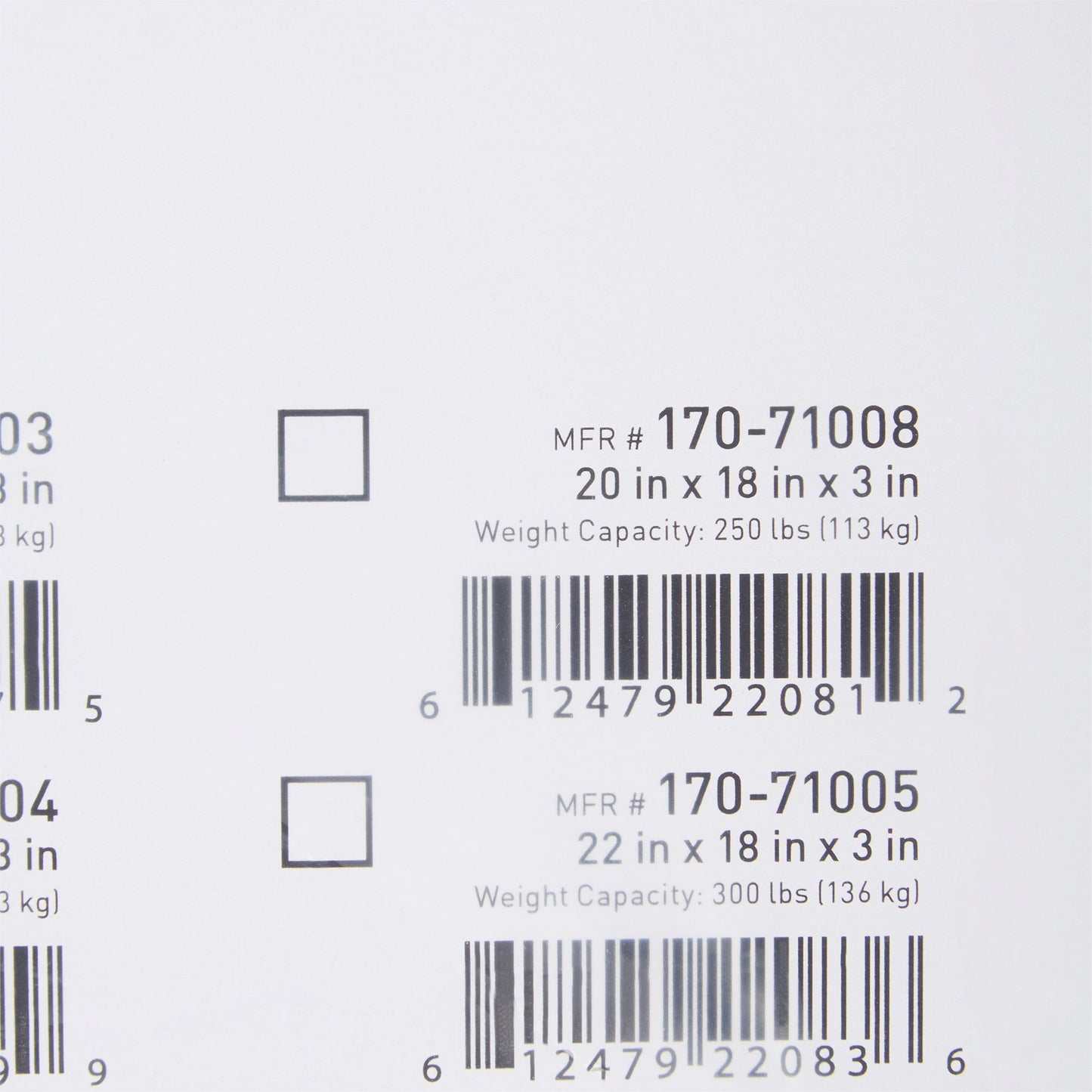 McKesson Seat Cushion 20 W X 18 L X 3 D Inch Polyurethane (1065584_CS)