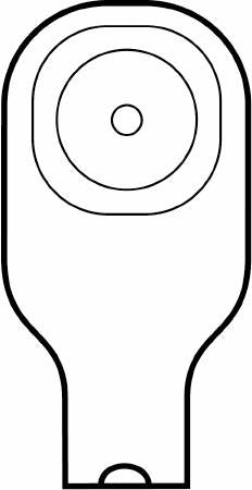 Premier™ Flextend™ Colostomy Pouch One-Piece System 9 Inch Length Flat, Pre-Cut 1 Inch Stoma Drainable (335362_BX)