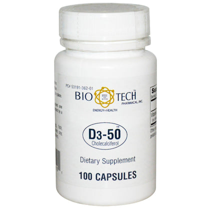 Bio Tech™ Vitamin Supplement Vitamin D3 5,0000 IU Strength Capsule 100 per Bottle (635581_BT)