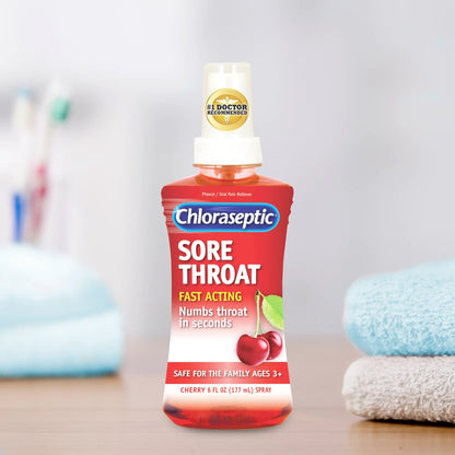Chloraseptic® Sore Throat Relief 1.4% Strength Oral Spray 6 oz. (257703_EA)