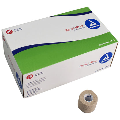 Sensi-Wrap Cohesive Bandage 2 Inch X 5 Yard Self-Adherent Closure Tan NonSterile Standard Compression (795671_EA)